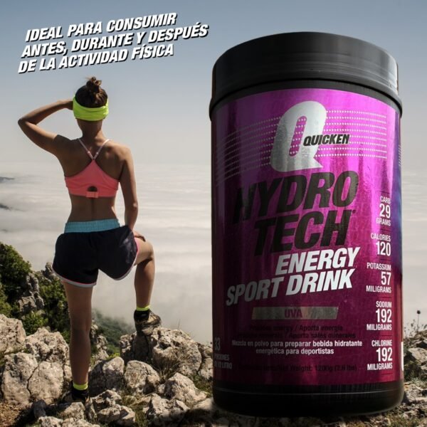 HYDROTECH Energy Sport Drink - Tub 2,6 lbs (1200g) - Image 10