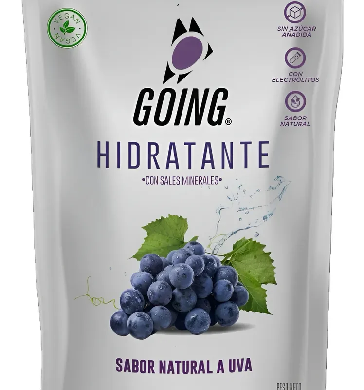 Hidratante Going para runners con Electrolitos x 30 porciones – Sabor a Uva