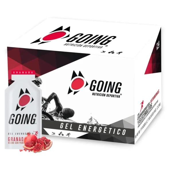Geles Energéticos Going Nutrición Deportiva | Caja x24 Unidades Sabores Mixtos | Carbohidratos + Electrolitos + Vitaminas (Con/Sin cafeína). - Image 10