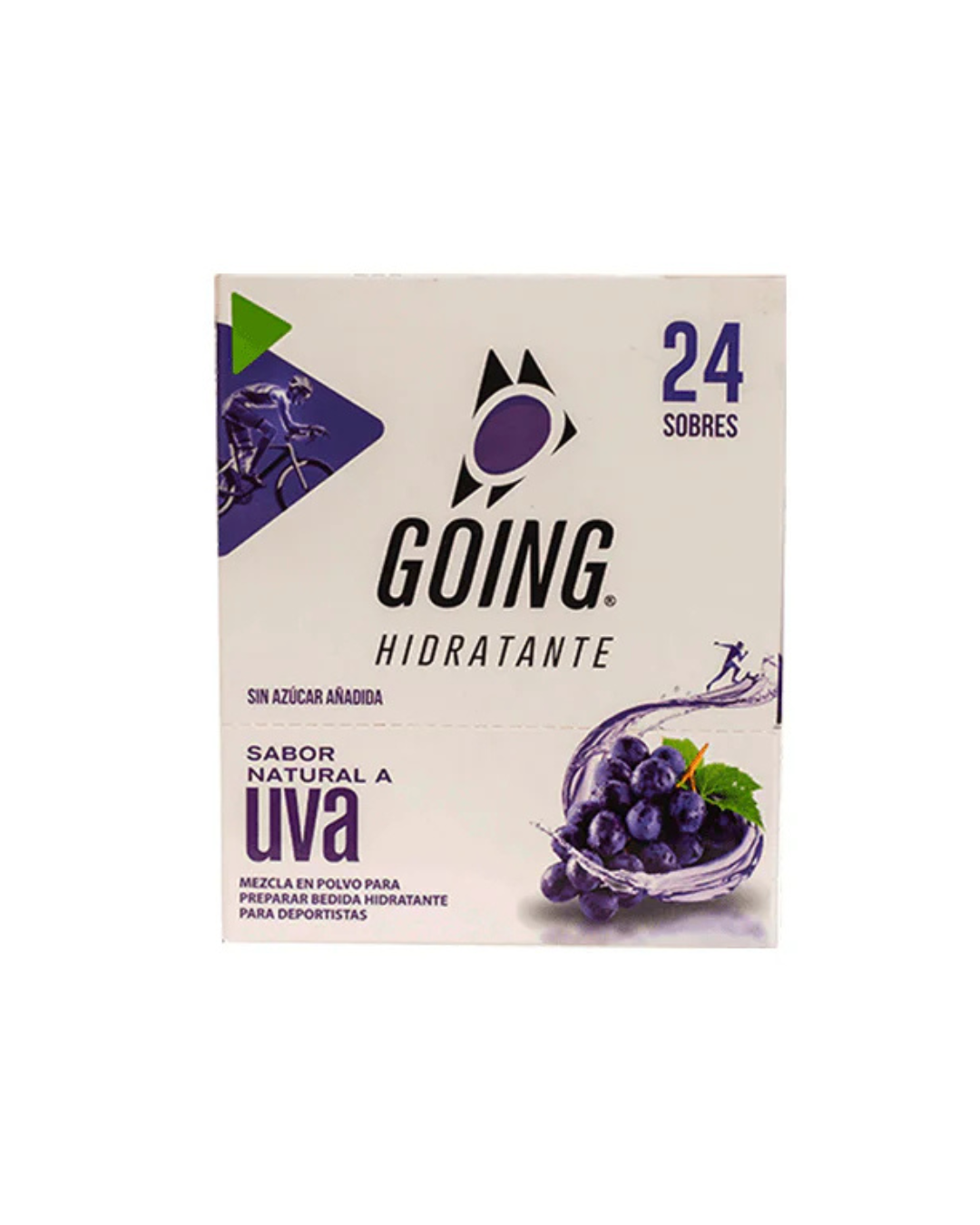 Hidratante Going para runners caja x 24 sachets – Sabor a Uva - Image 5