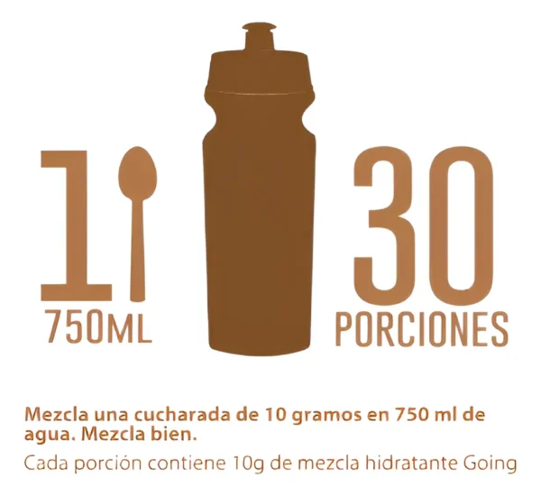 Hidratante Going para runners con Electrolitos x 30 porciones – Sabor a Coco - Image 3