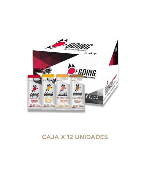 Geles Energéticos Going Nutrición Deportiva x 12 Unidades Sabores Mixtos | Carbohidratos + Electrolitos + Vitaminas (Con/Sin cafeína). (copia)