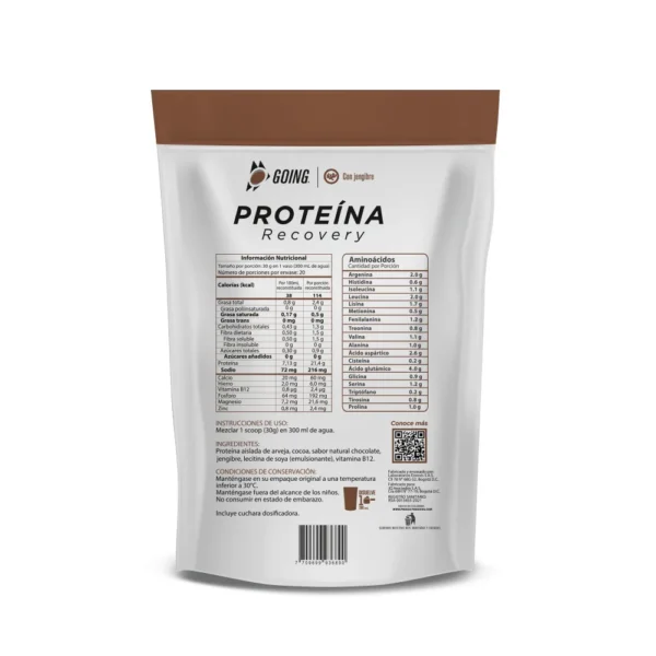 Bolsa de proteína vegana x 20 porciones - sabor a CHOCOLATE - Image 2