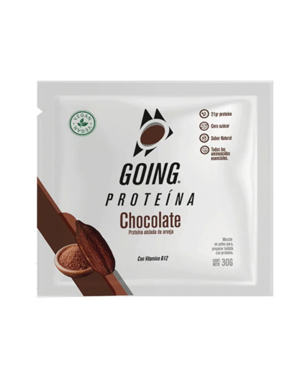 Sachet de proteína vegana x 12 unidades - sabor a CHOCOLATE