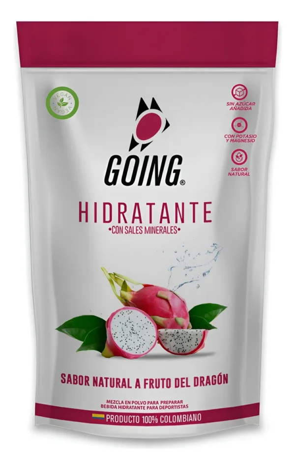Hidratante Going para runners con Electrolitos x 30 porciones – Sabor a Fruto del dragón